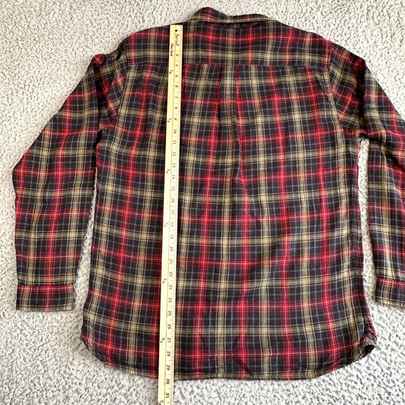 Carbon 2 Cobalt Shirt Men's Medium Plaid Flannel Button Up Lined Mid Weight - Picture 6 of 8